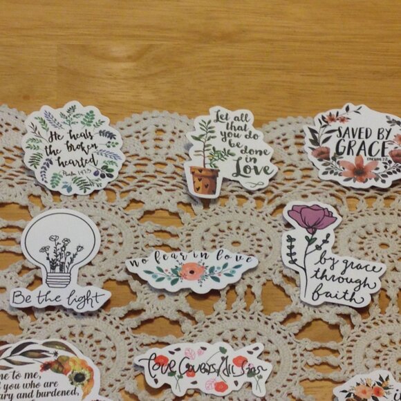 Bible Quotes and Christian Inspiration Stickers Bundle - Picture 2 of 6